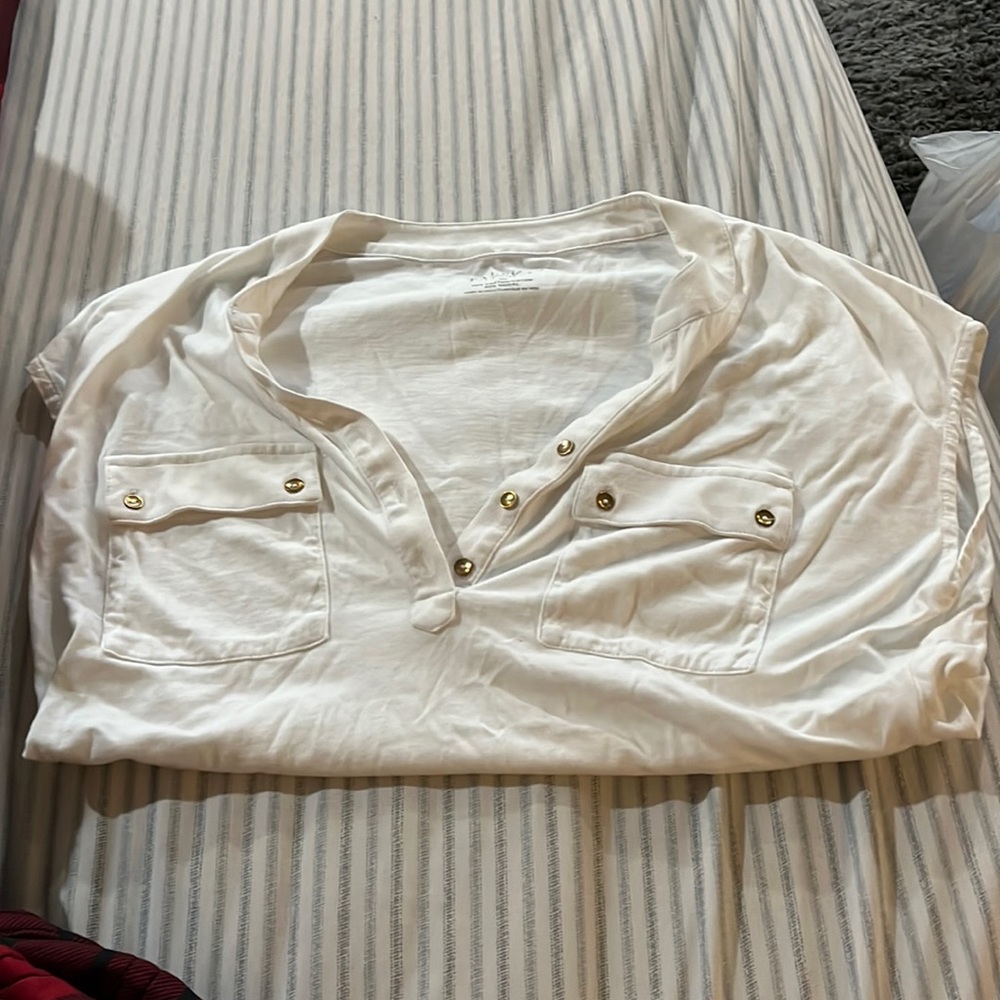 Half button up shirt